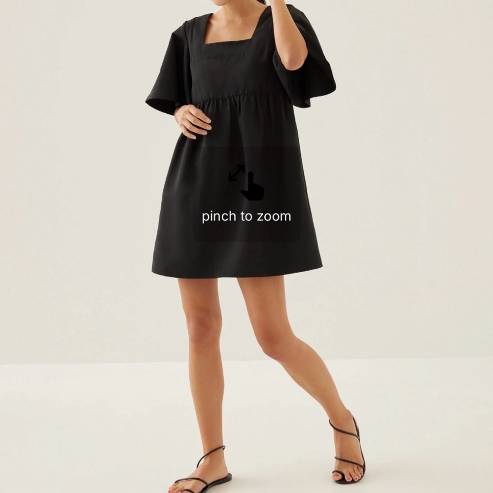 Love Bonito Babydoll Swing Mini Dress with Bow